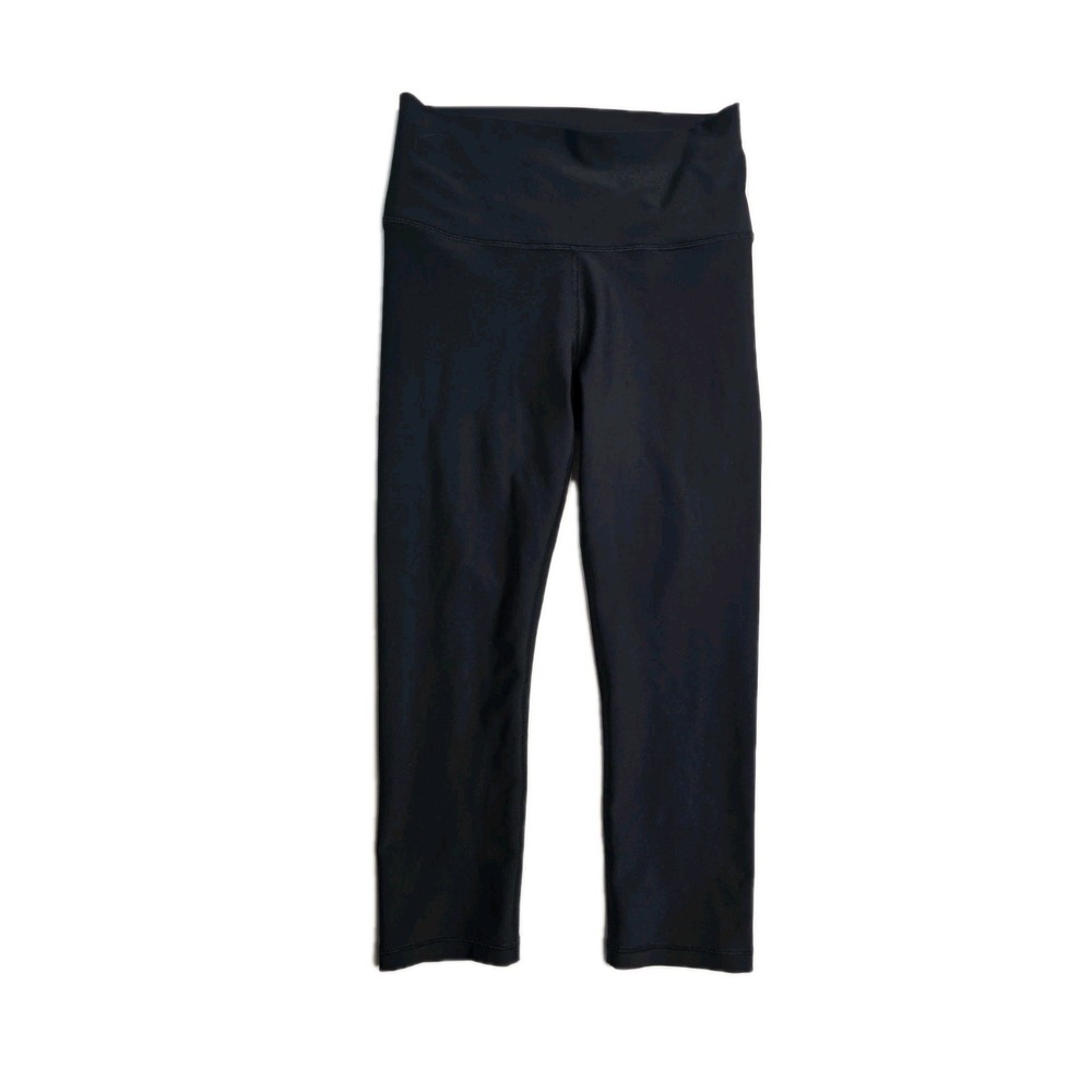 Old Navy Active Powersoft Hirise Leggings Go-dry Black Small Cropped